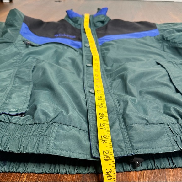 Vintage Columbia Powder Keg Ski Jacket Blue Green Mens Large w/ Coat Insert Warm - Picture 16 of 16
